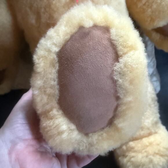 Large 21" Shearling Real Sheepskin Teddy bear Sheepskin Products New Zealand - Picture 5 of 8